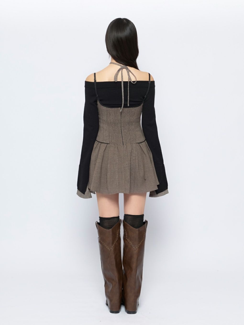 【BUBBLES】パイピングコルセットジャンスカ