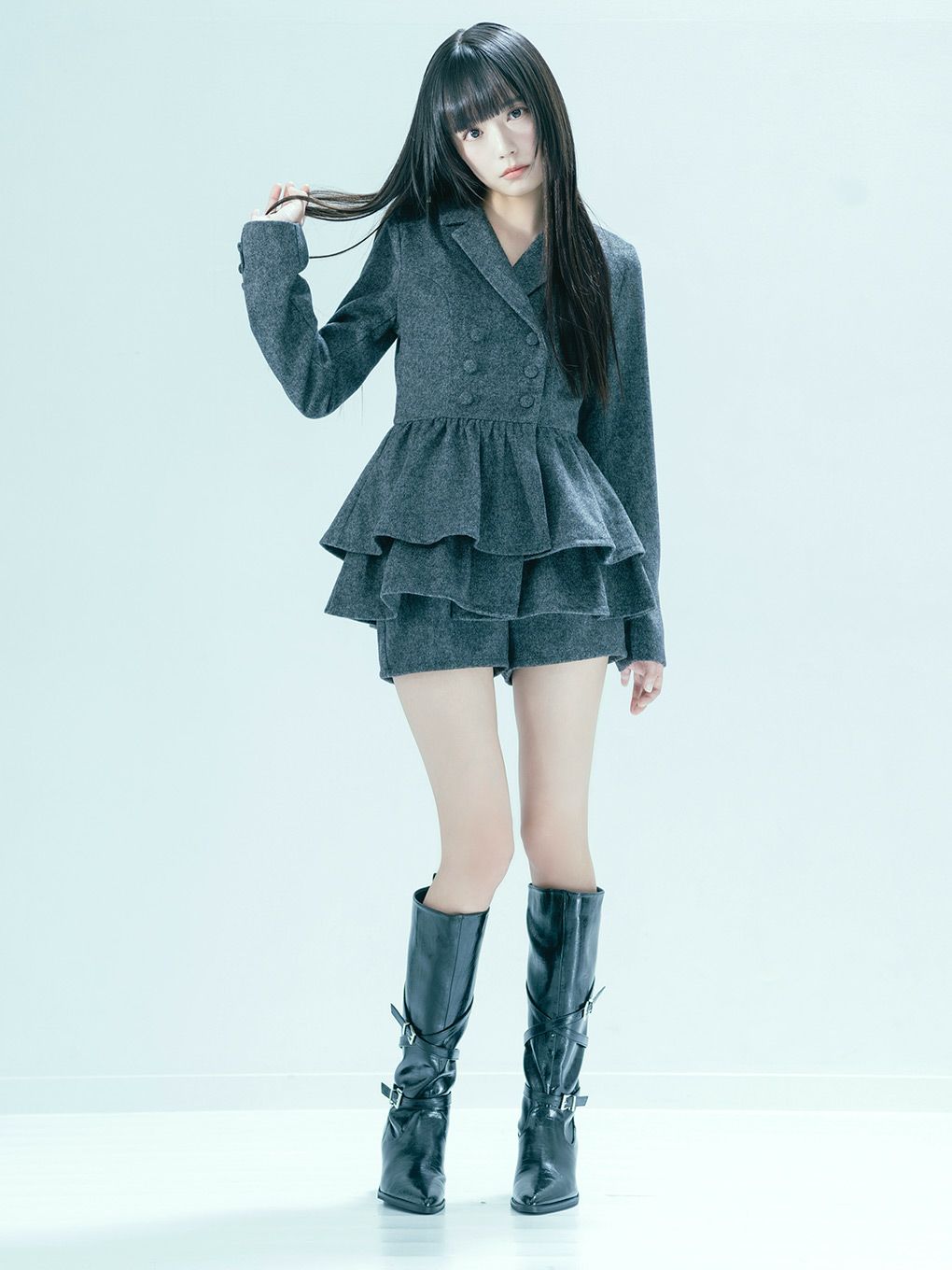 【BUBBLES】ジャケットペプラムセットアップ