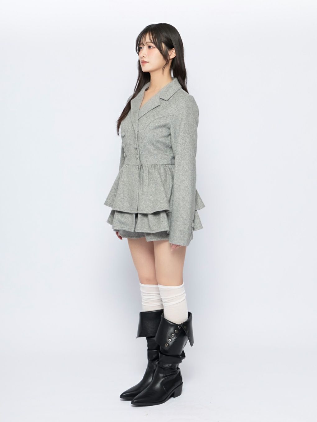 【BUBBLES】ジャケットペプラムセットアップ