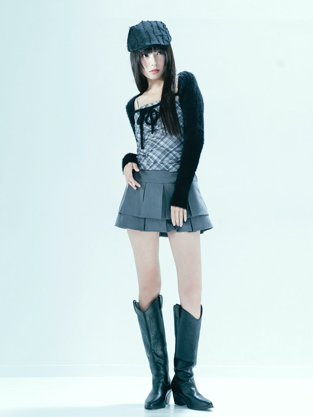 【BUBBLES】ダブルプリーツスカパン