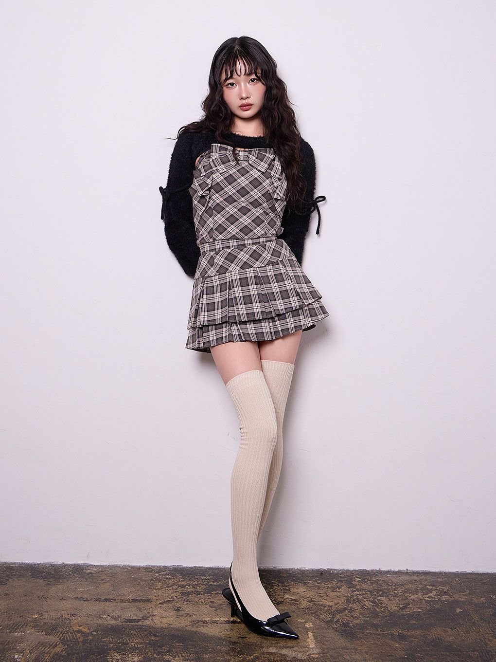 【BUBBLES】ダブルプリーツスカパン