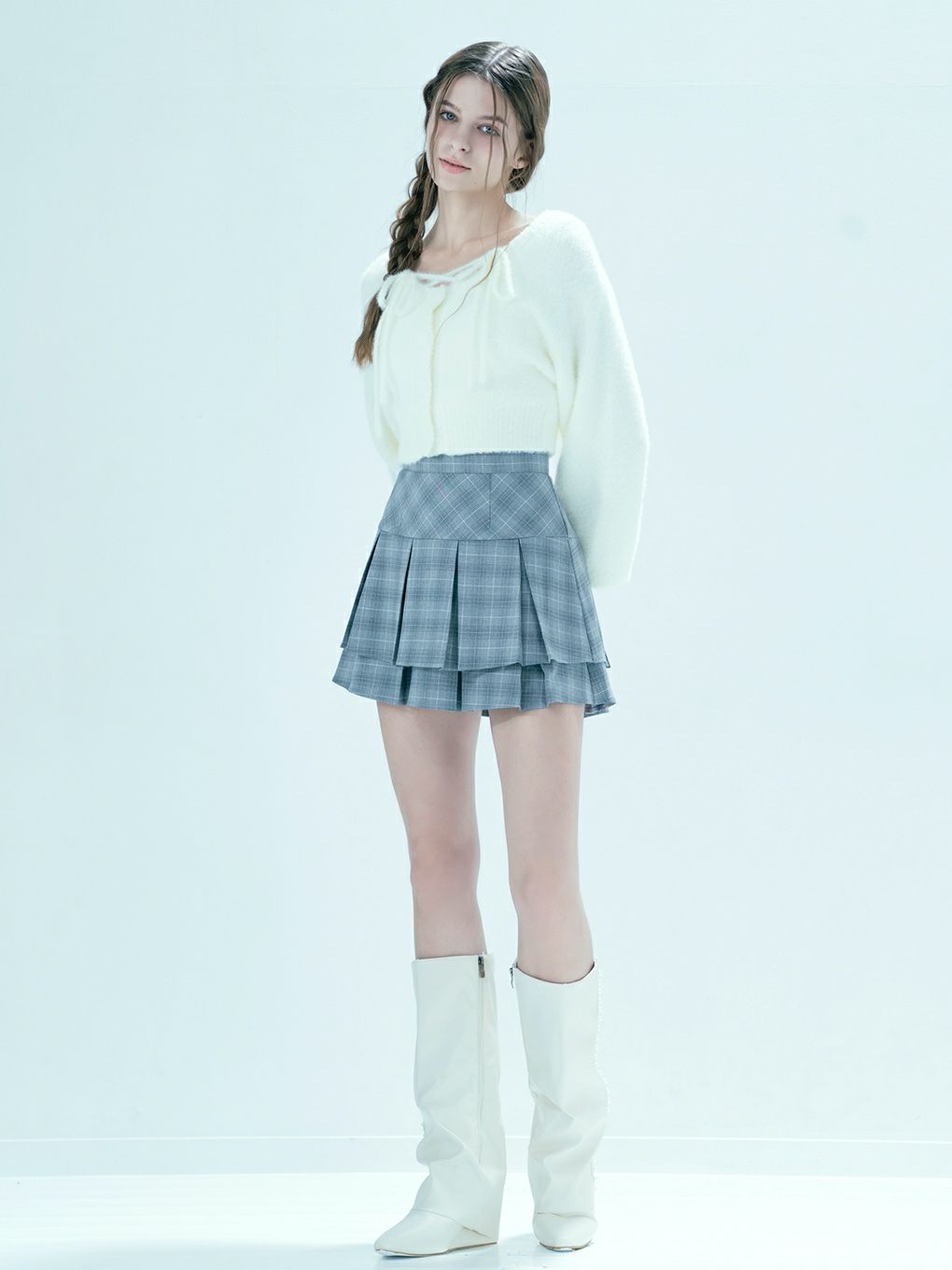 【BUBBLES】ダブルプリーツスカパン