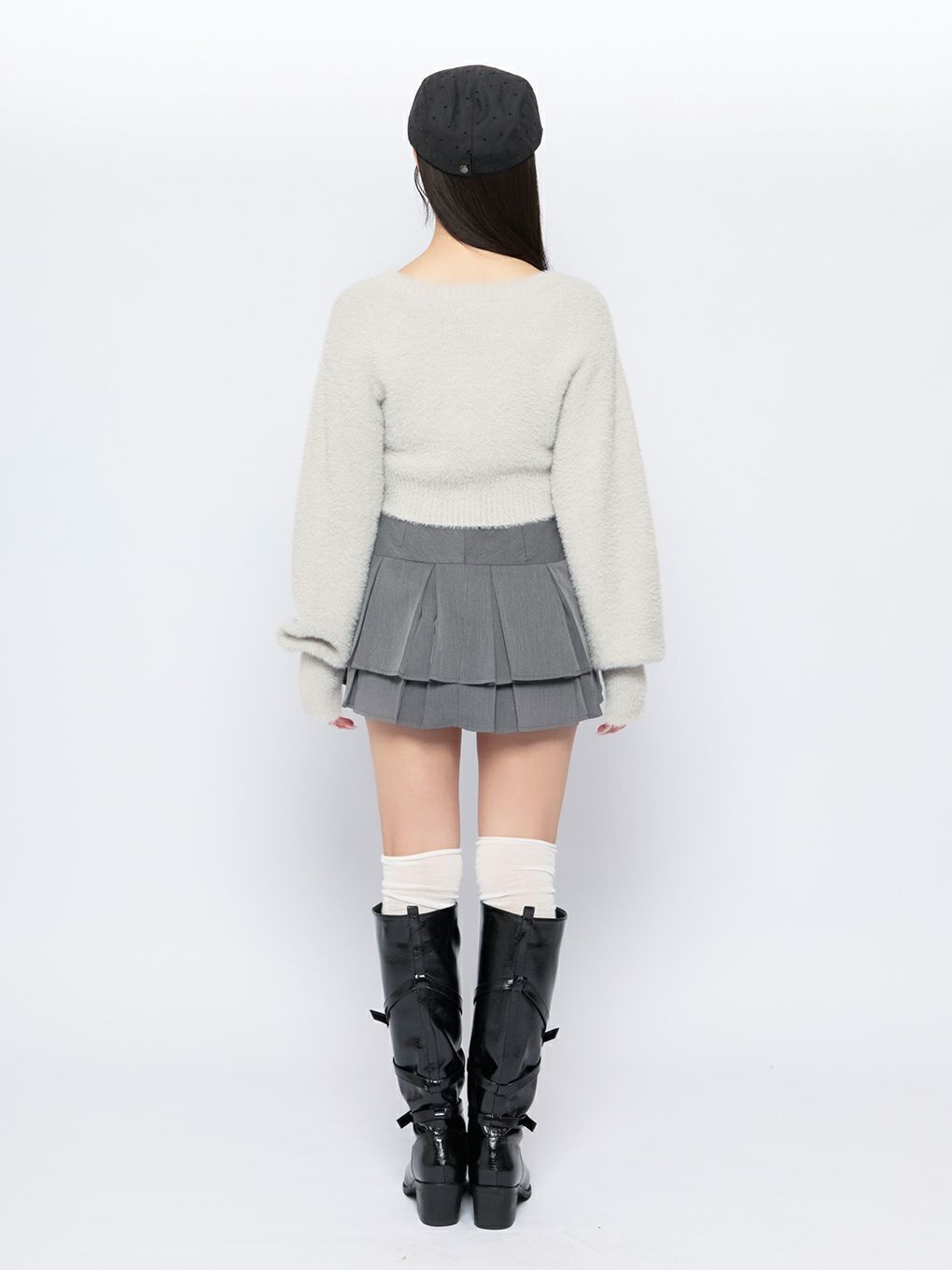 【BUBBLES】ダブルプリーツスカパン