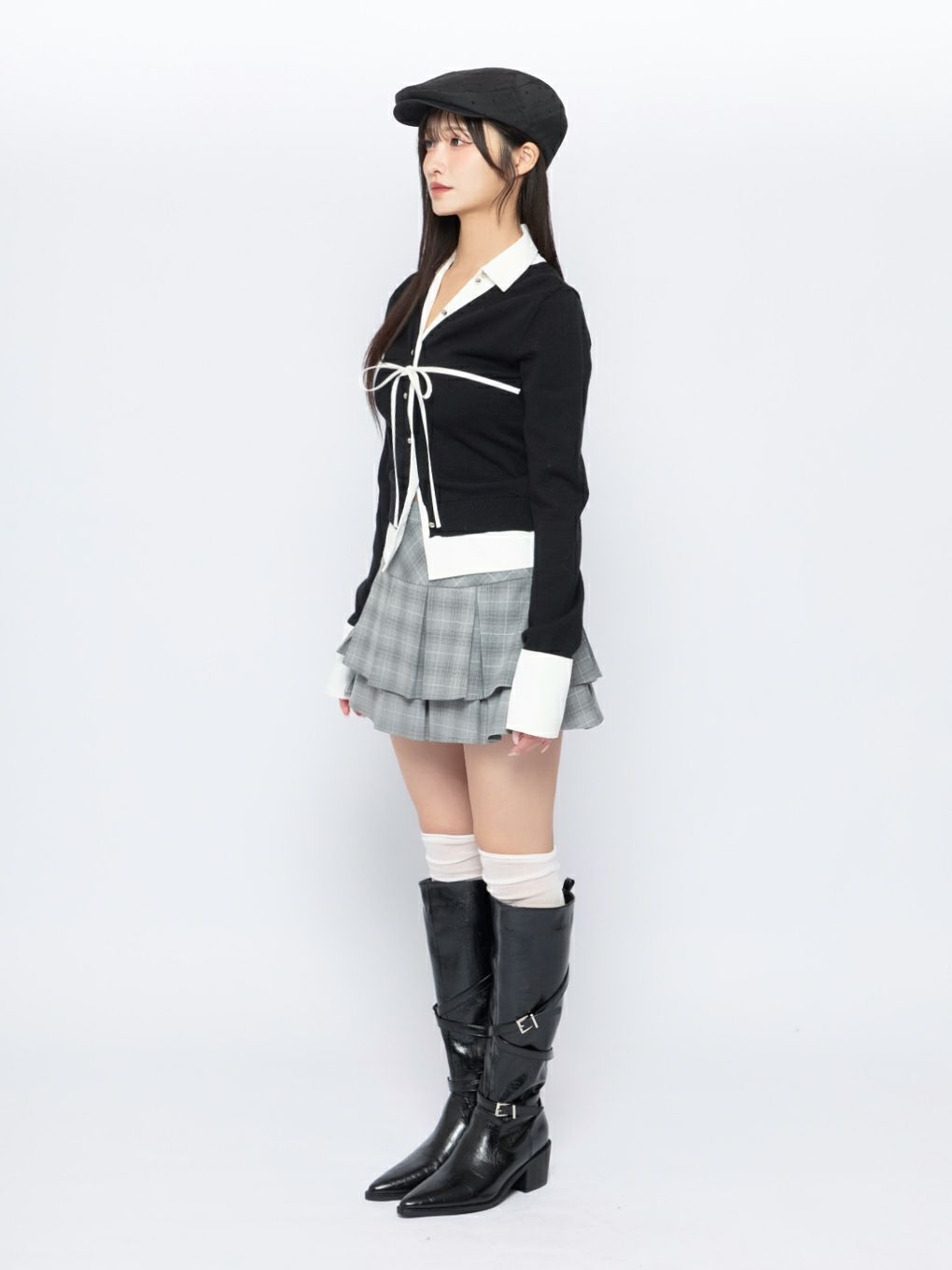 【BUBBLES】ダブルプリーツスカパン