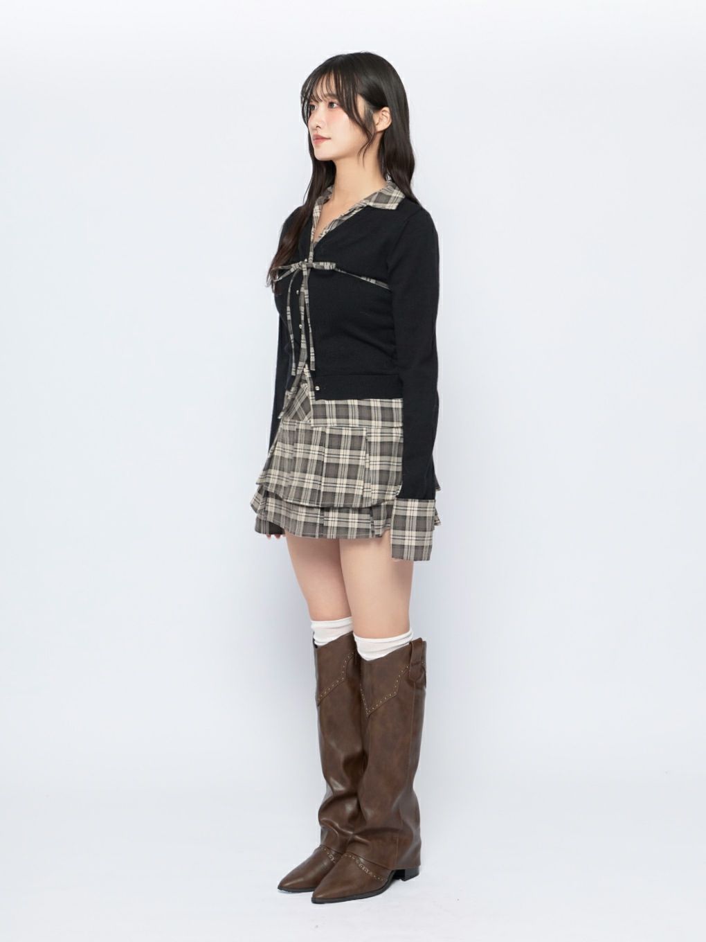 【BUBBLES】ダブルプリーツスカパン