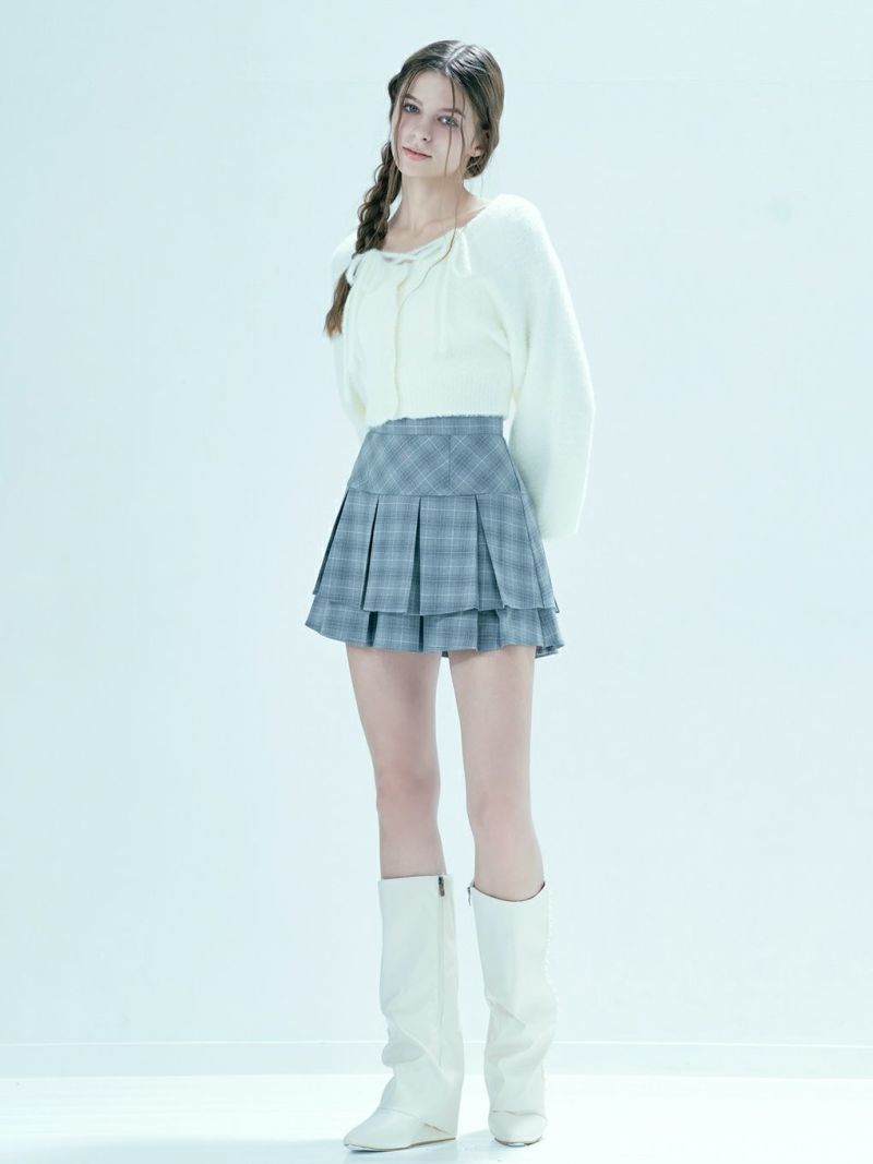 BUBBLES】クロップドシャギーカーディガン | sparkling mall online store