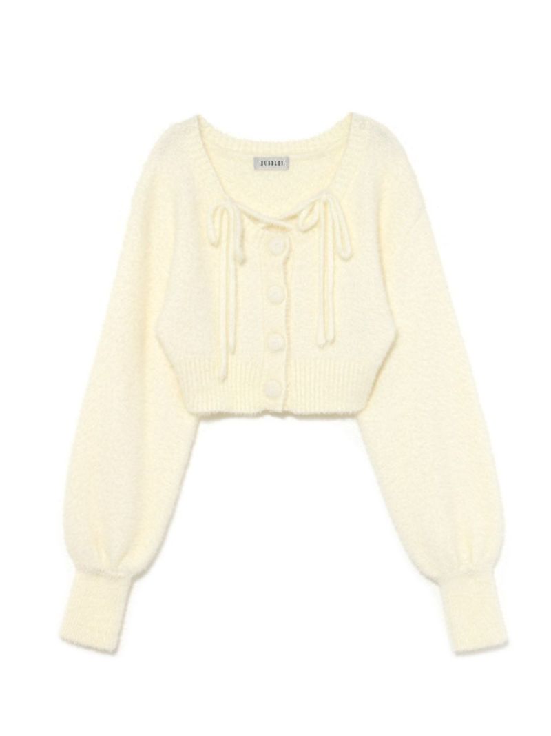 bubbles バブルス クロップドシャギーカーディガン BUBBLES】クロップドシャギーカーディガン | sparkling mall online store