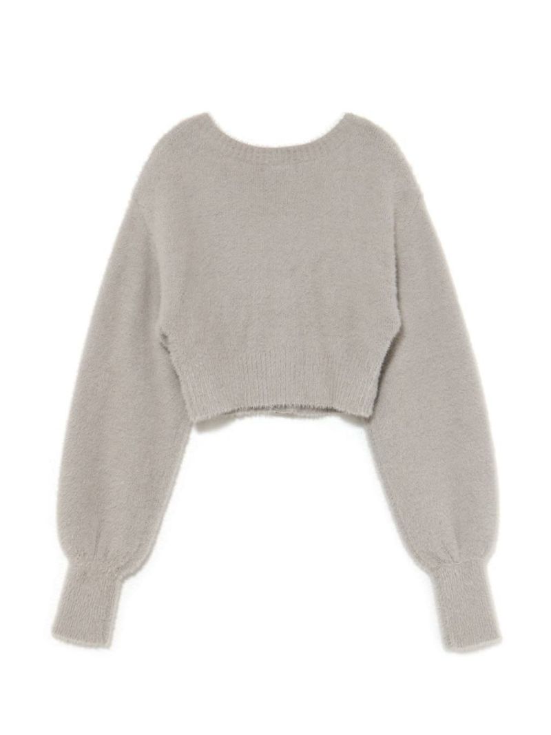 bubbles バブルス クロップドシャギーカーディガン BUBBLES