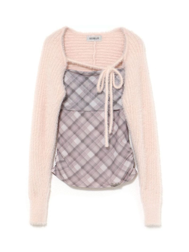 BUBBLES ベアトップアンサンブル　ピンク BUBBLES】ベアトップアンサンブル | sparkling mall online store