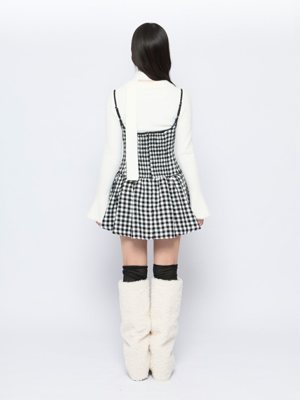 【BUBBLES】シャギーニットシャツ