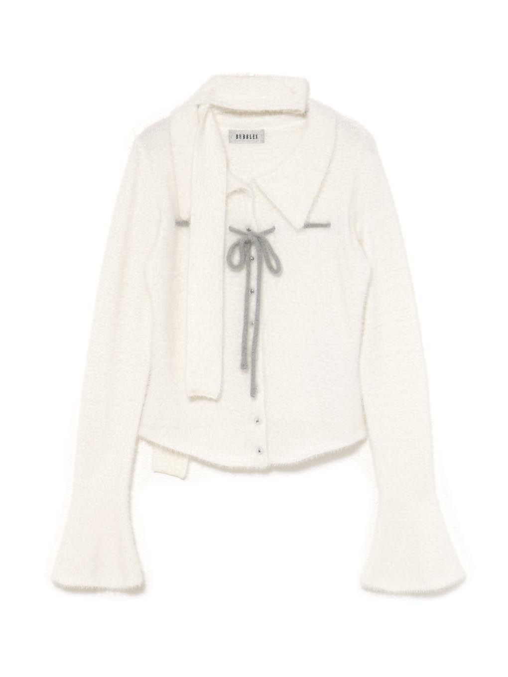 【BUBBLES】シャギーニットシャツ