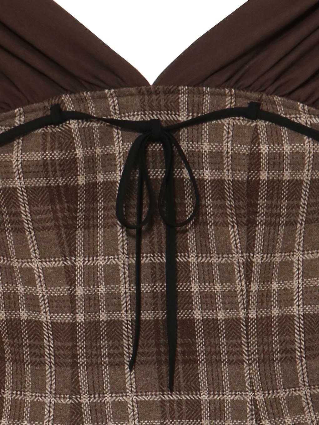 【BUBBLES】チェックレイヤードワンピース