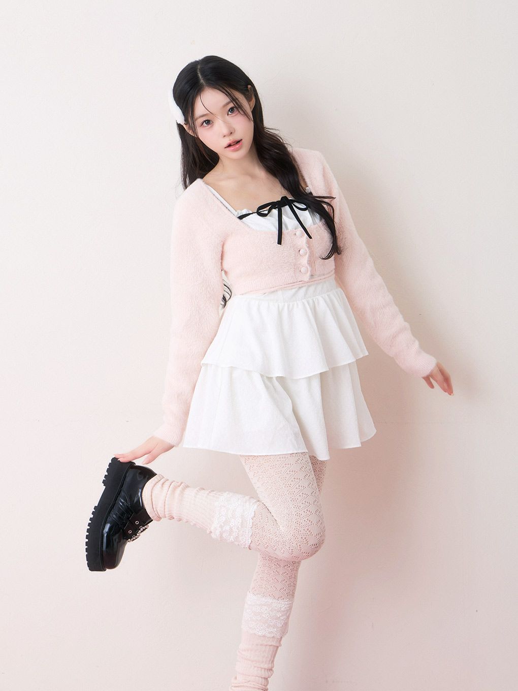 【BUBBLES】レイヤードティアードワンピース