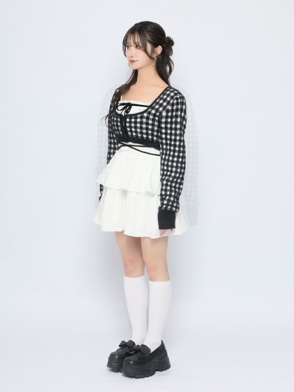 【BUBBLES】レイヤードティアードワンピース