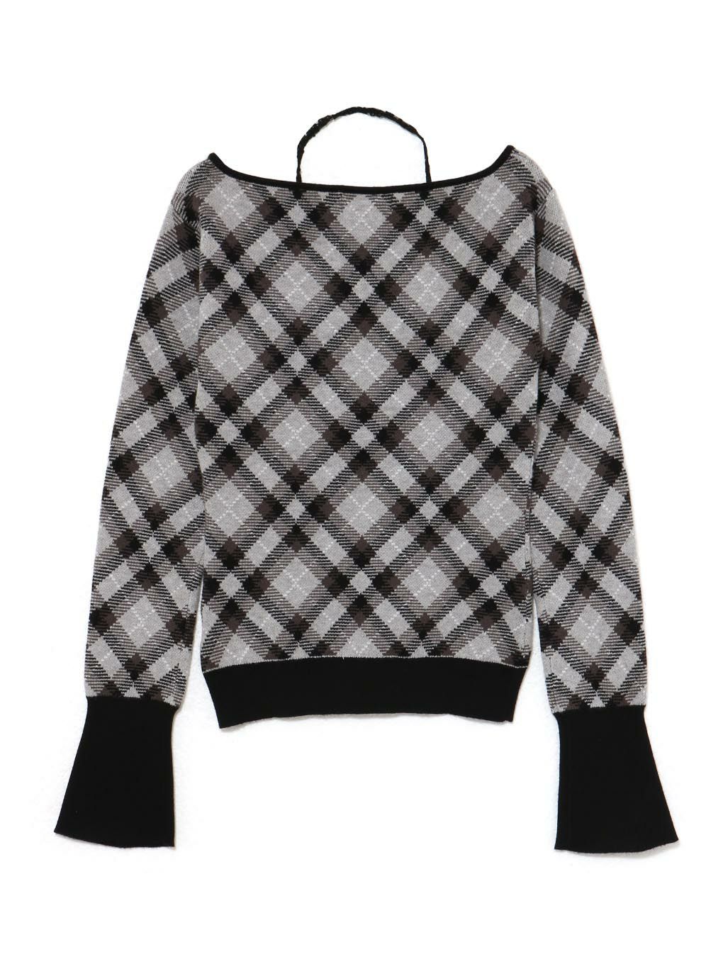 【BUBBLES】レースデコルテニットトップス