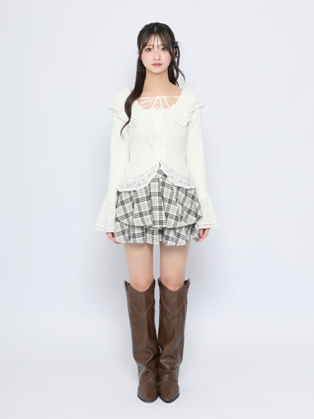 【BUBBLES】フリルレーストップス