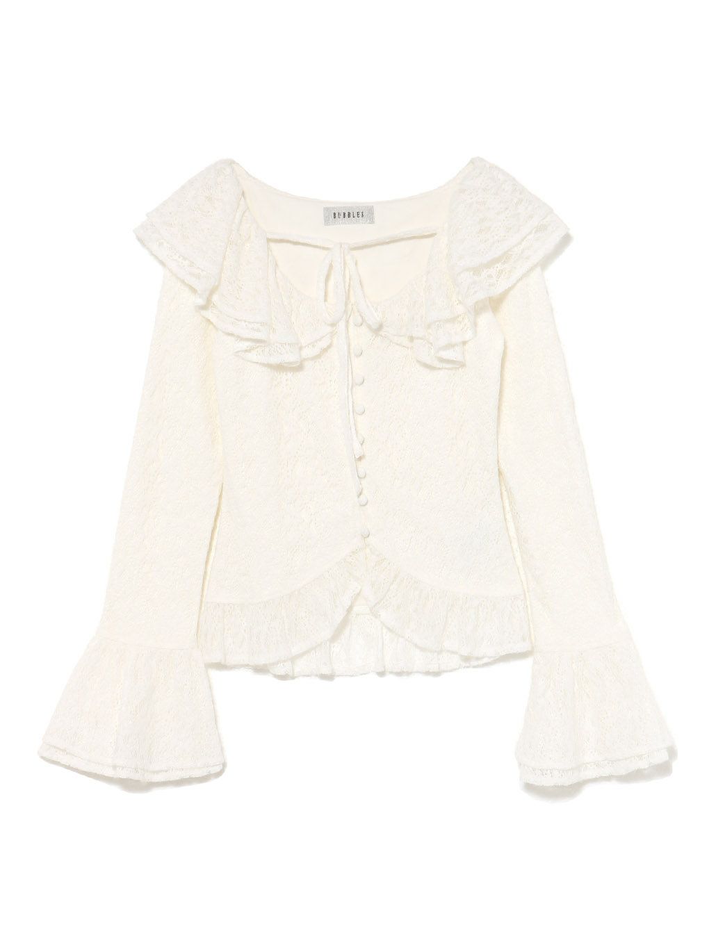  【BUBBLES】フリルレーストップス