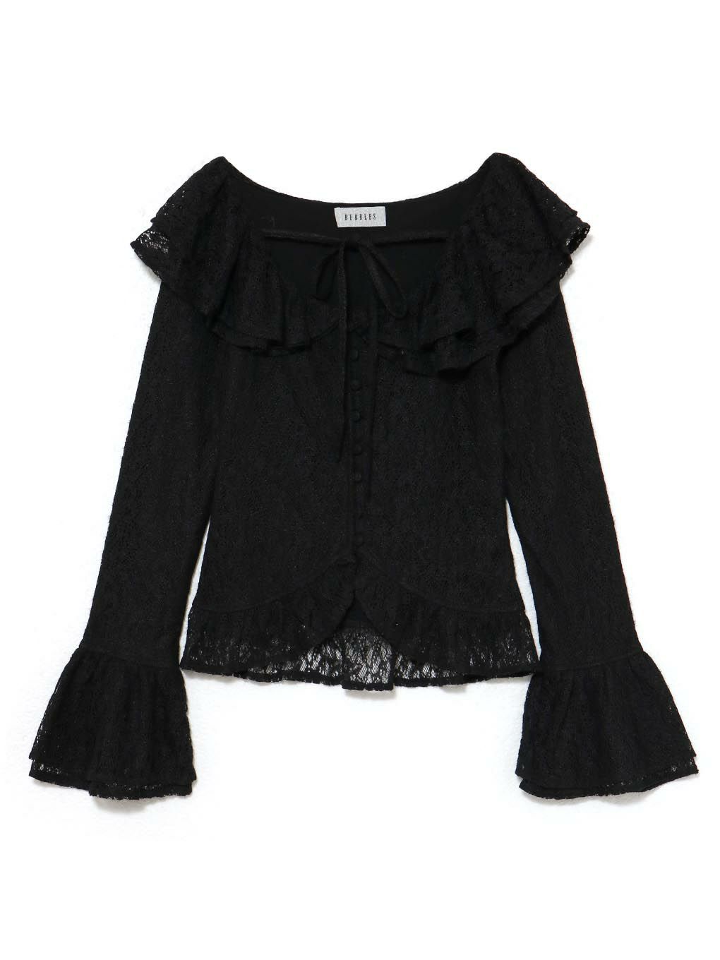  【BUBBLES】フリルレーストップス