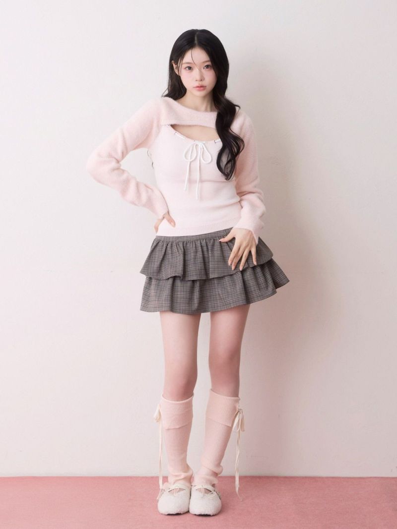 BUBBLES】リボンニットトップス | sparkling mall online store