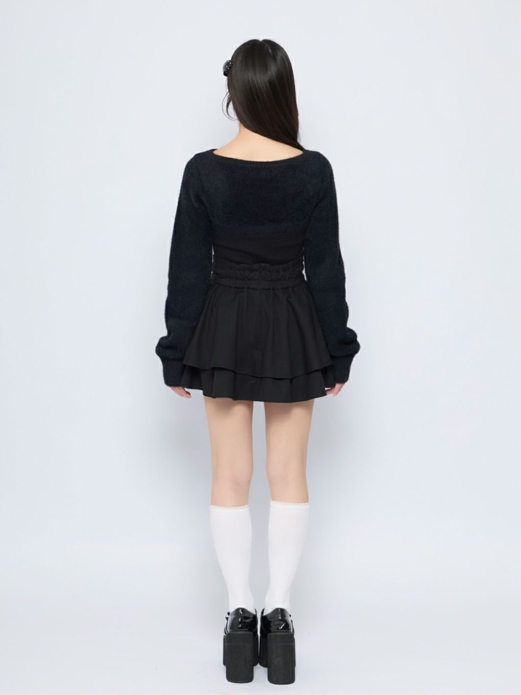 【BUBBLES】リボンニットトップス