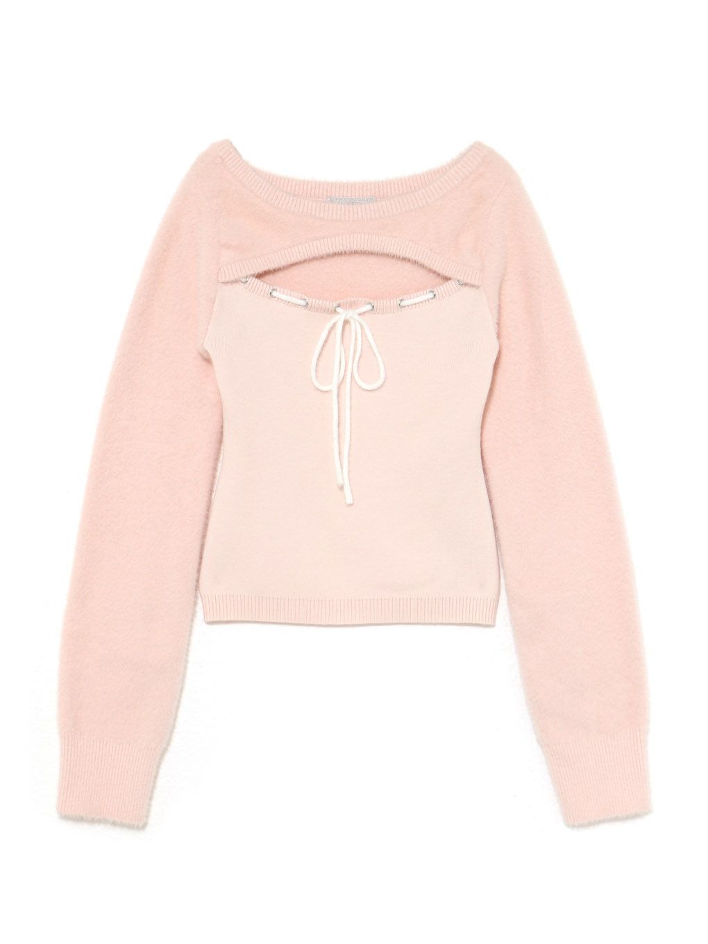 【BUBBLES】リボンニットトップス