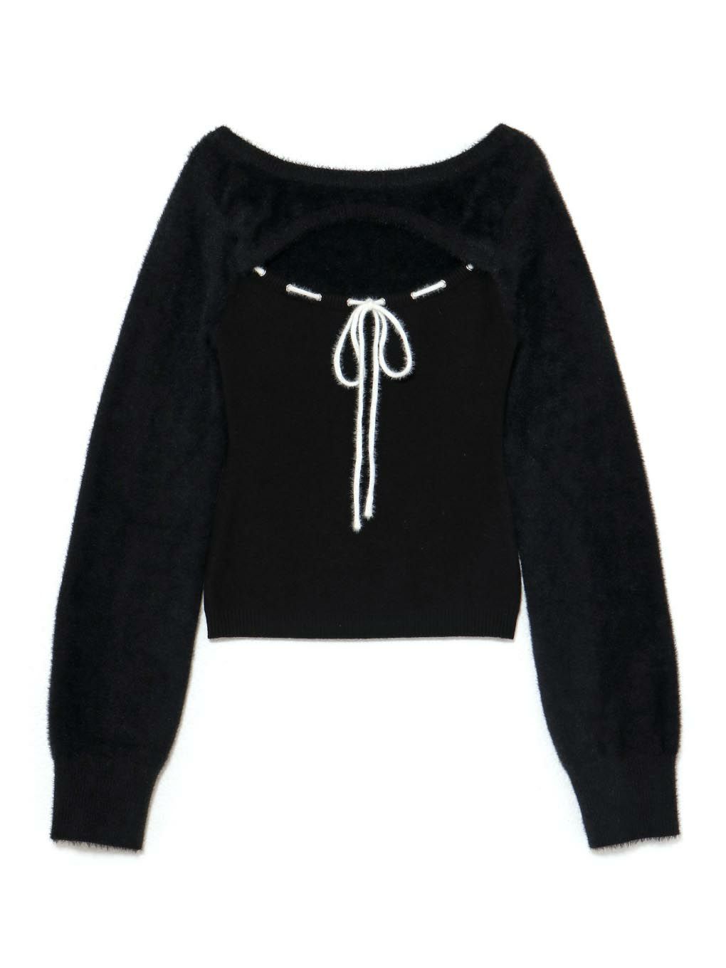 【BUBBLES】リボンニットトップス