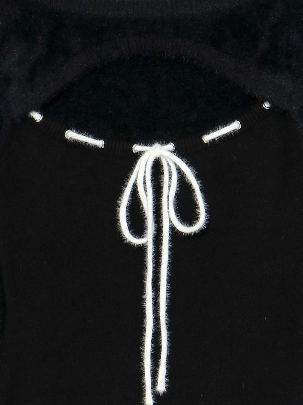 【BUBBLES】リボンニットトップス