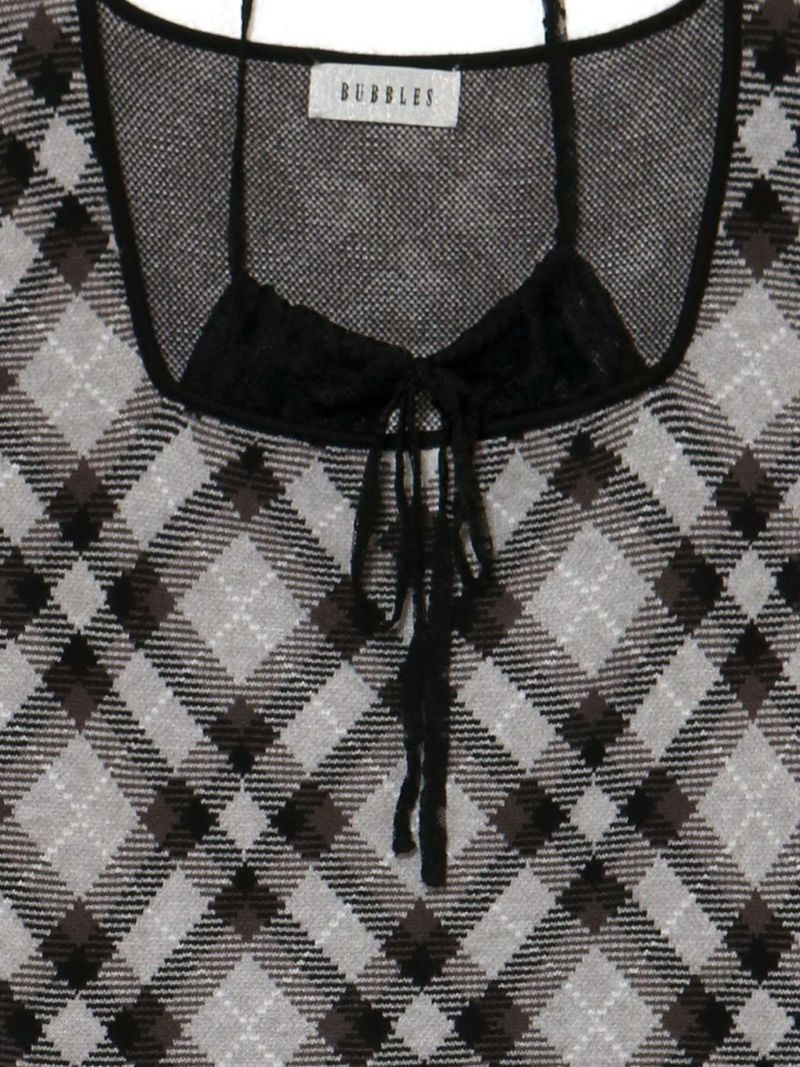 BUBBLES】レースデコルテニットワンピース | sparkling mall online store