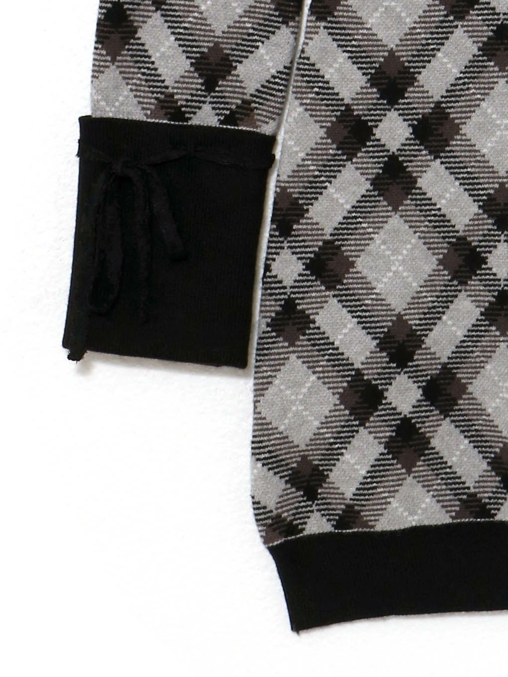 【BUBBLES】レースデコルテニットワンピース