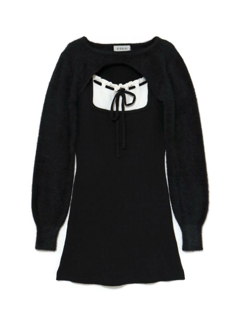 BUBBLES】ガーリーレイヤードニットワンピース | sparkling mall