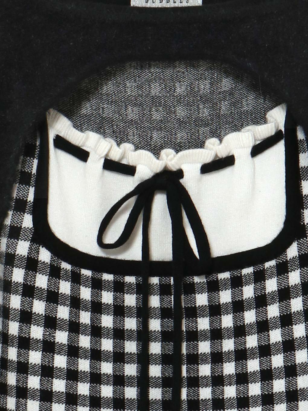 【BUBBLES】ガーリーレイヤードニットワンピース