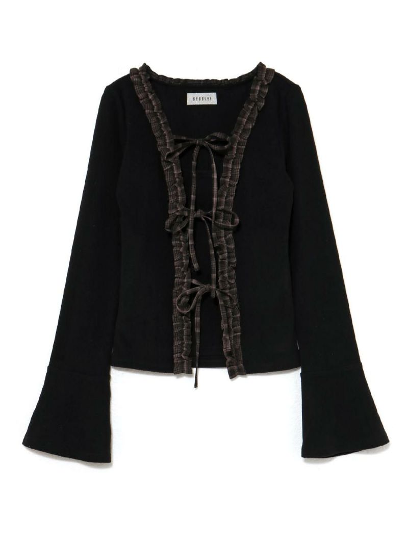 BUBBLES】チェックフリルトップス | sparkling mall online store