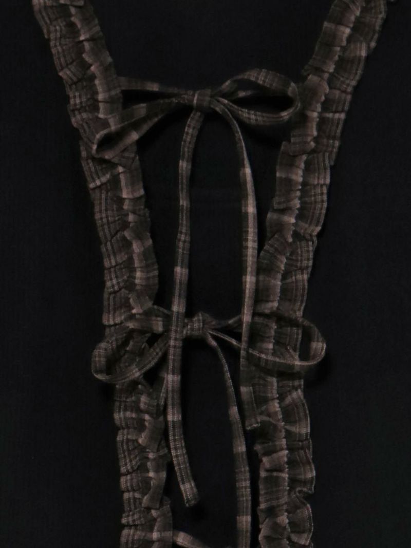 BUBBLES】チェックフリルトップス | sparkling mall online store