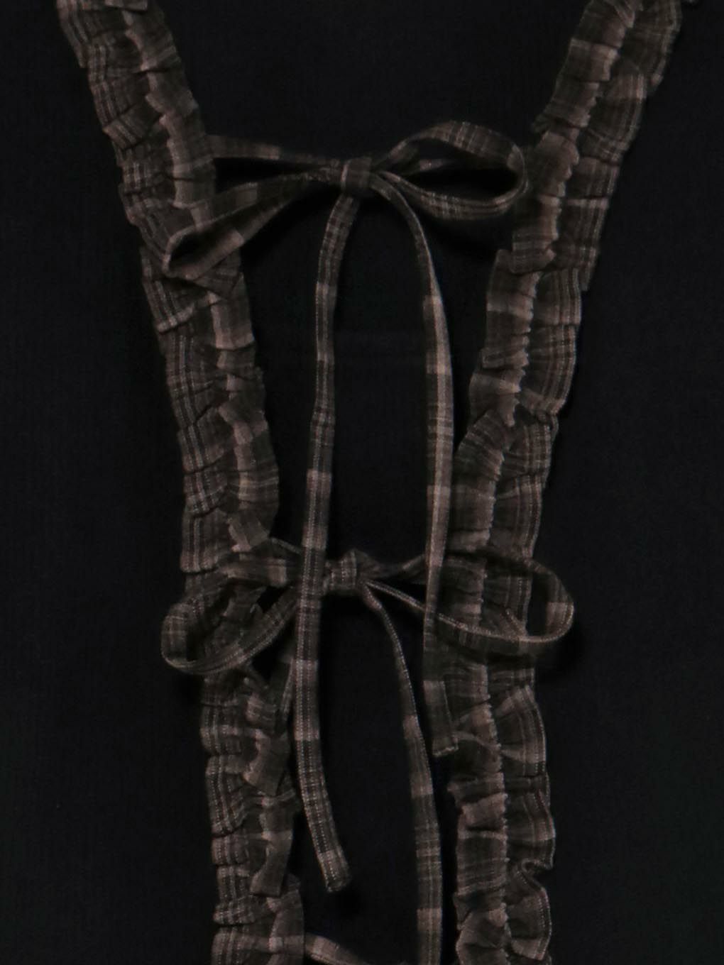 【BUBBLES】チェックフリルトップス