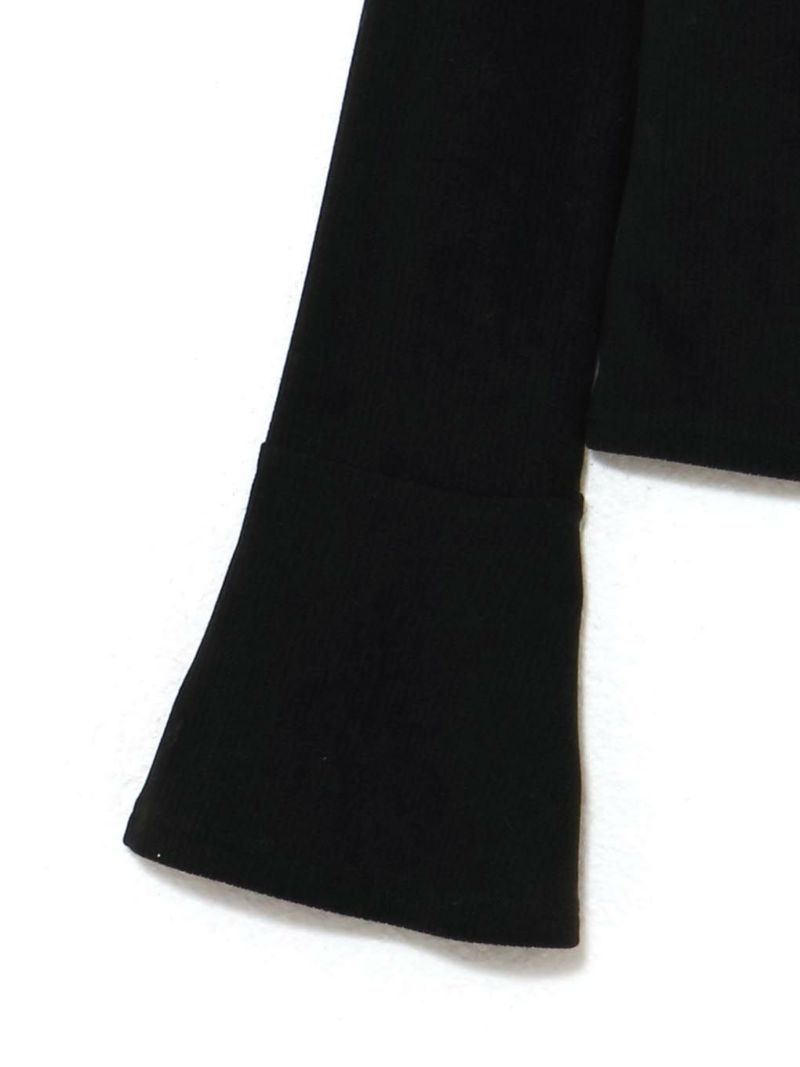 BUBBLES チェックフリルトップス 黒 ブラック BUBBLES | sparkling mall online store