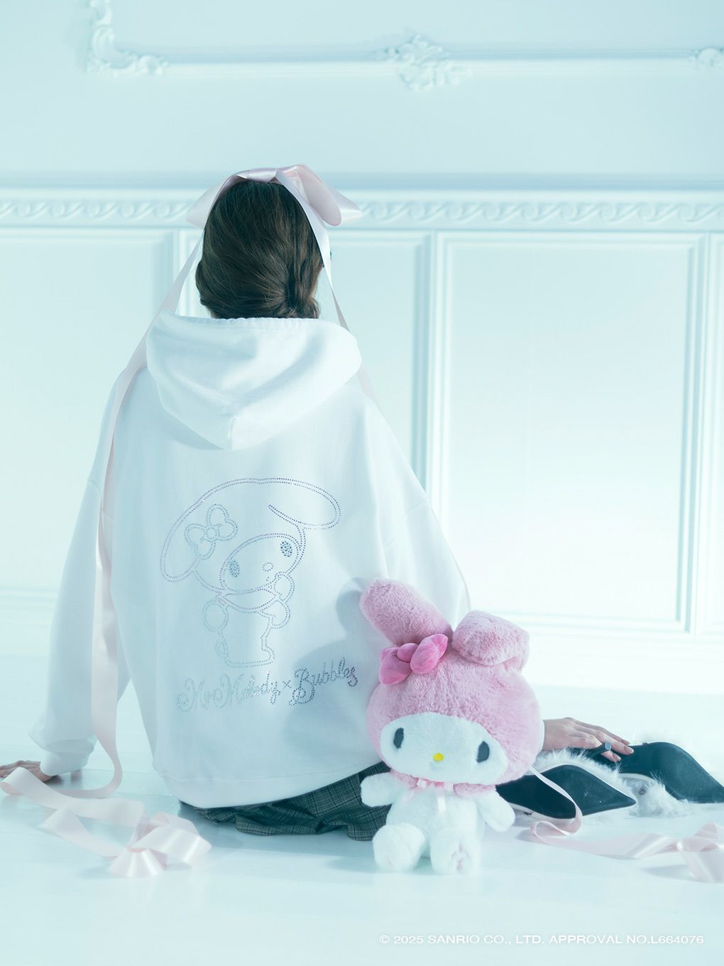 【BUBBLES】マイメロディビジューパーカー