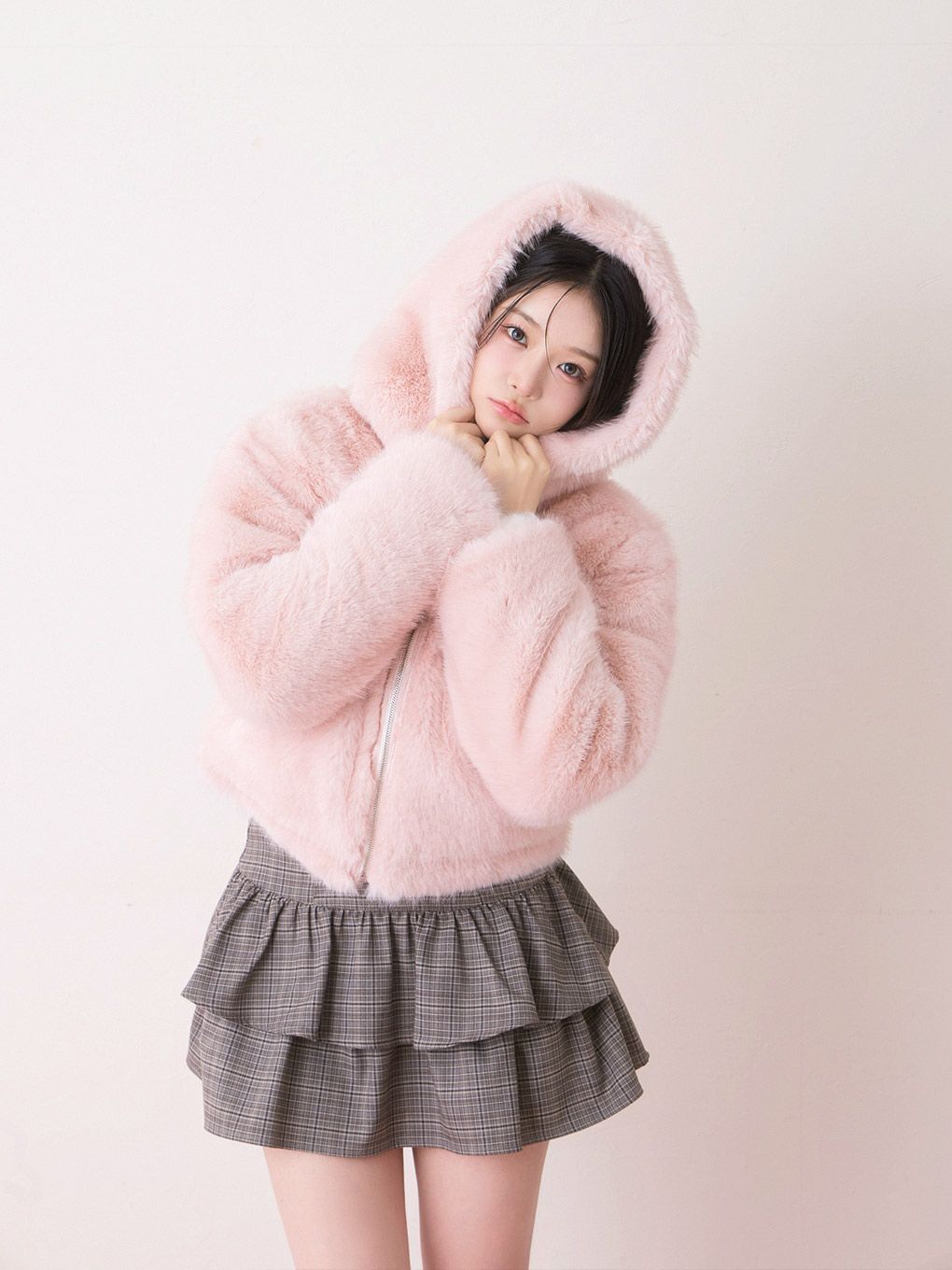 【BUBBLES】クロップドファージャケット