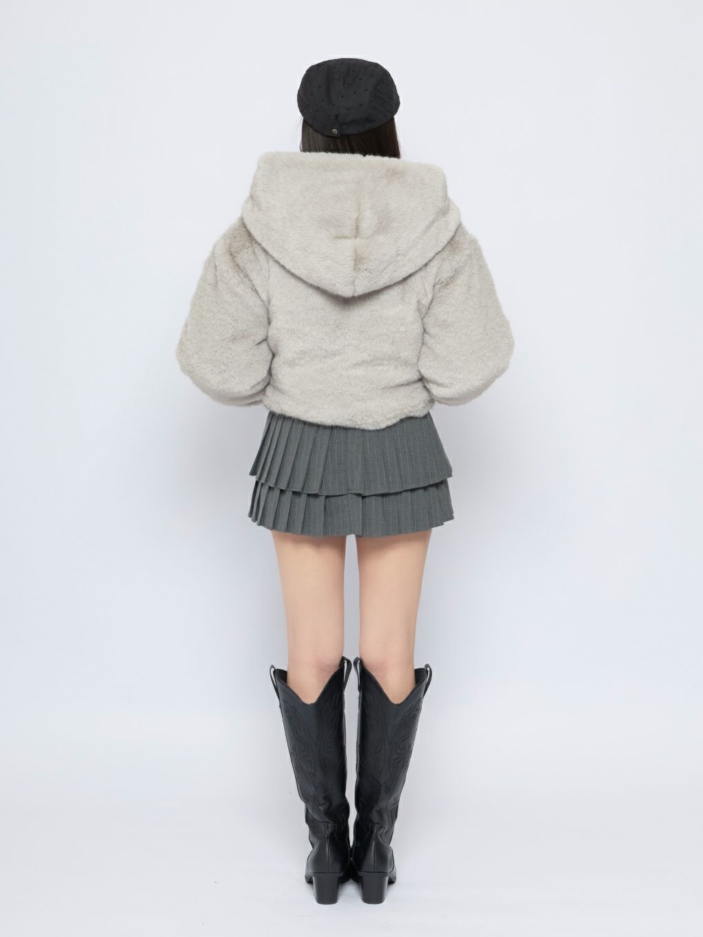 【BUBBLES】クロップドファージャケット