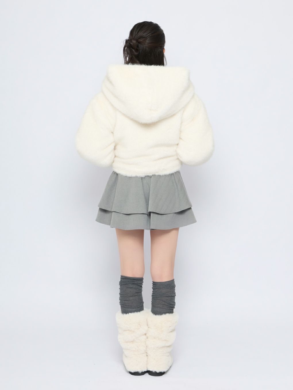 【BUBBLES】クロップドファージャケット