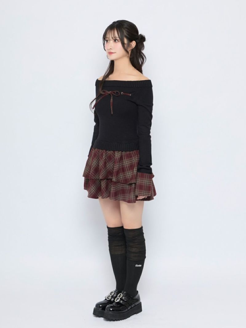 BUBBLES】チェックリボンワンピース | sparkling mall online store