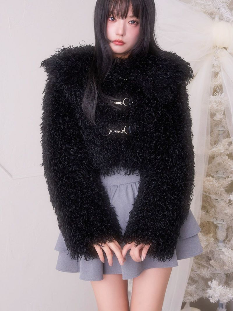 BUBBLES】中綿ショートファーコート | sparkling mall online store