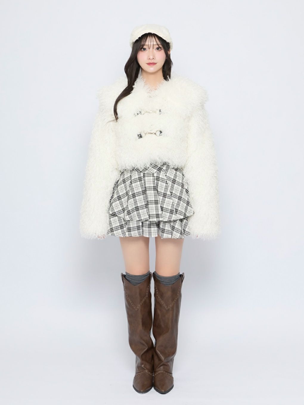 【BUBBLES】中綿ショートファーコート
