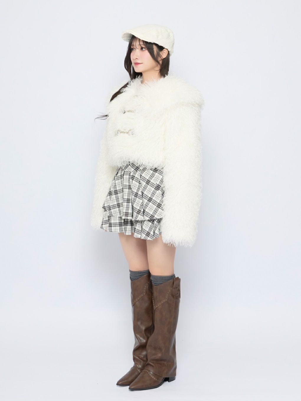 【BUBBLES】中綿ショートファーコート