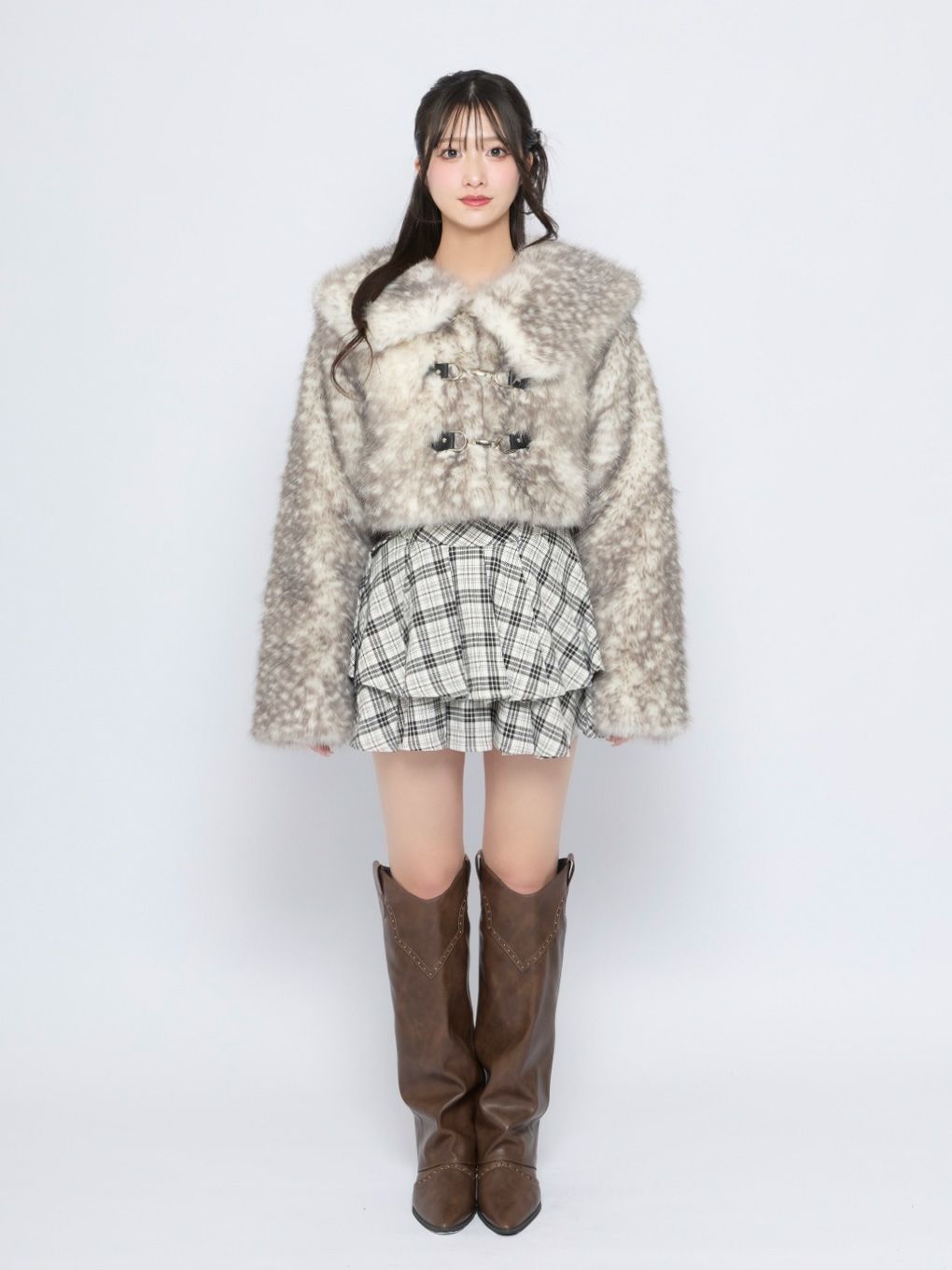 【BUBBLES】中綿ショートファーコート