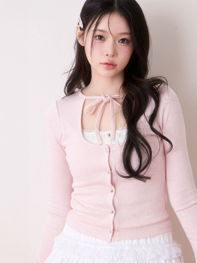 BUBBLES】レイヤードリブトップス | sparkling mall online store