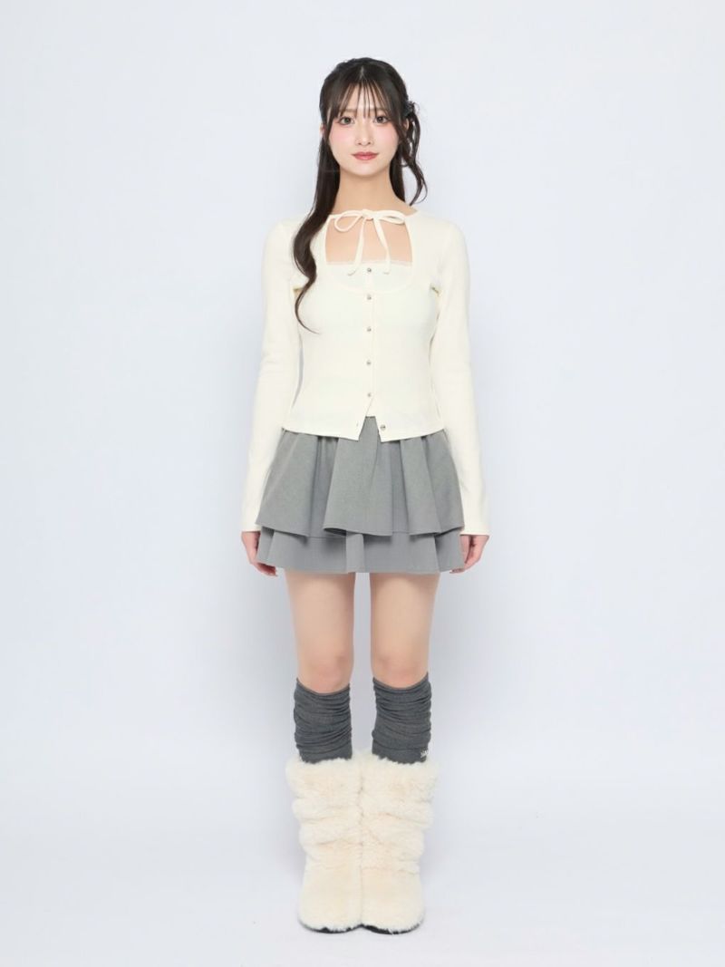 BUBBLES】レイヤードリブトップス | sparkling mall online store