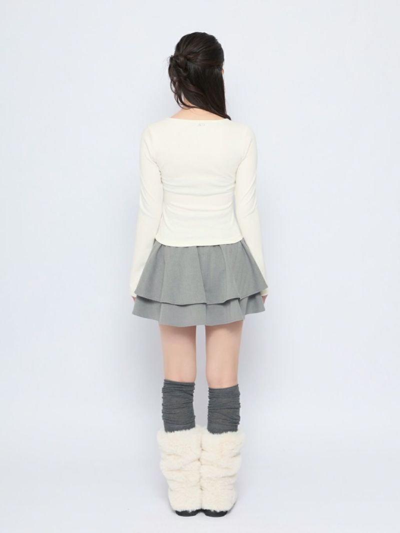 BUBBLES】レイヤードリブトップス | sparkling mall online store