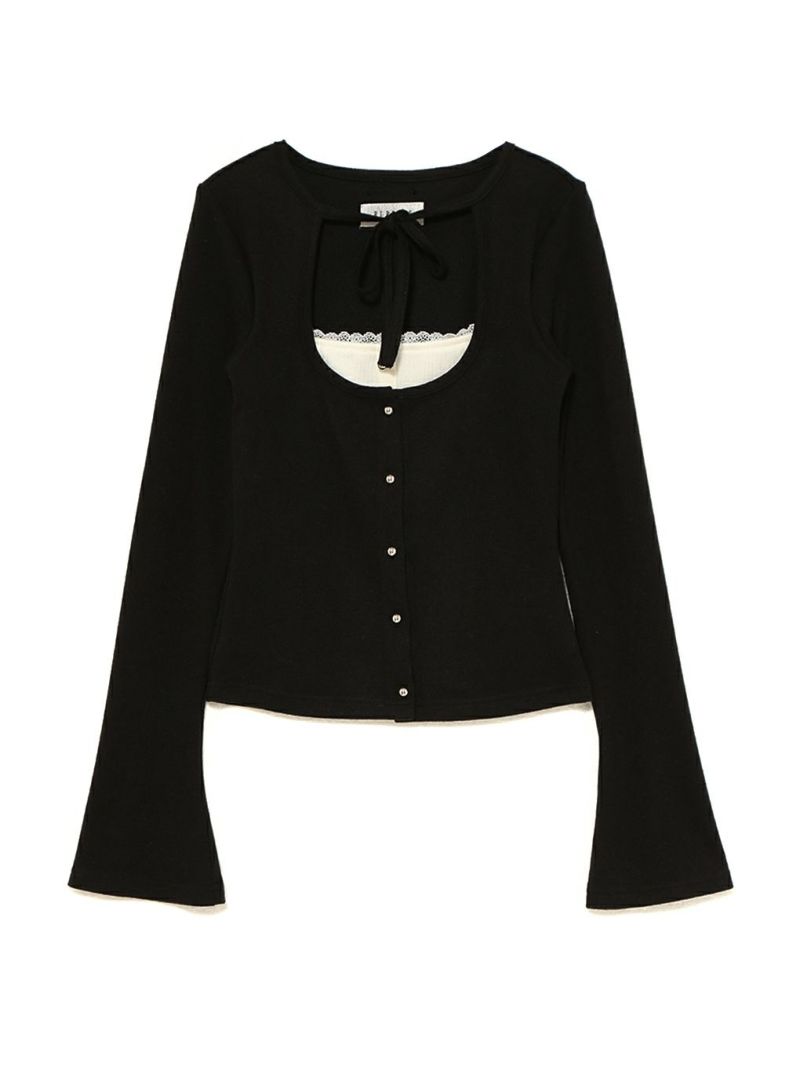 BUBBLES】レイヤードリブトップス | sparkling mall online store