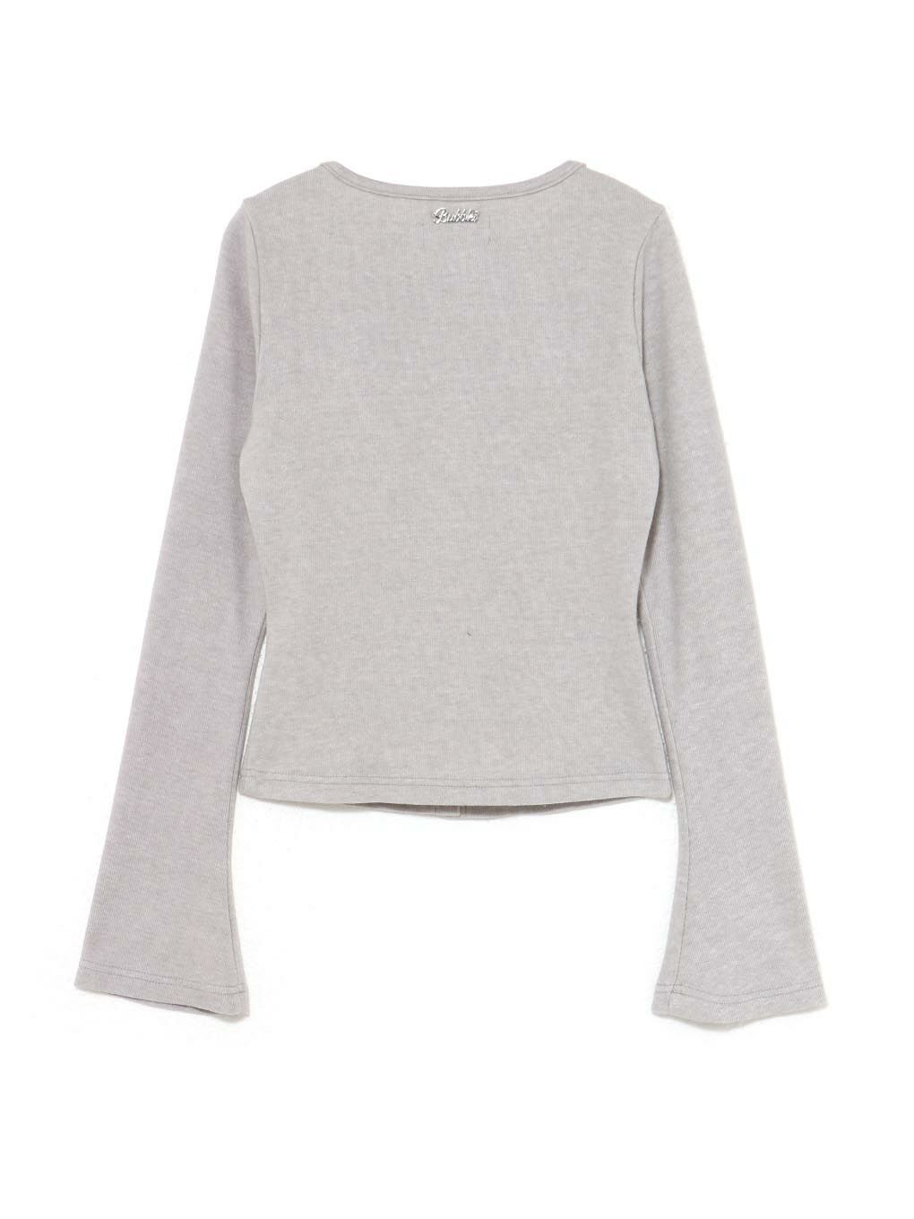 【BUBBLES】レイヤードリブトップス