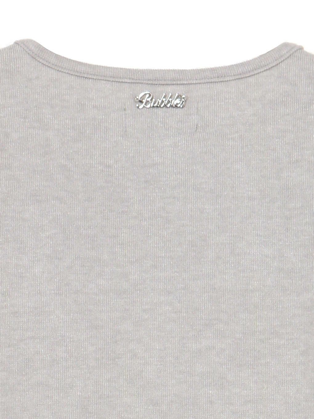 【BUBBLES】レイヤードリブトップス